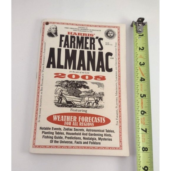 Harris Farmers Almanac 2008 Gardening Zodiac Predictions Fishing Folklore - Picture 6 of 7
